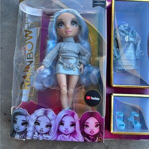 Rainbow High Doll with Blue Hair and Outfit